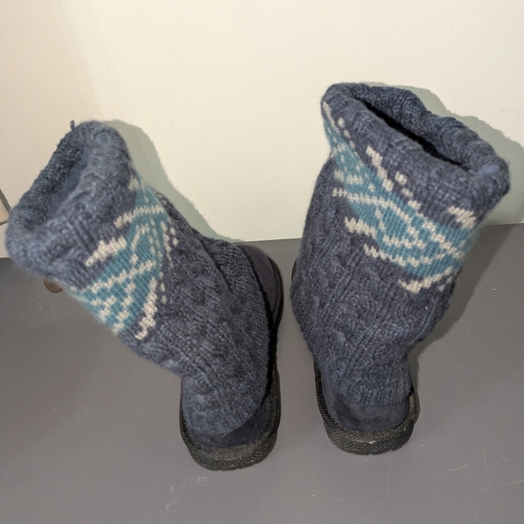 Muk Luk Cozy Knit Boots - Picture 4 of 7
